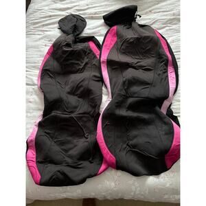 Set of Pink and black Neoprene Seat Covers